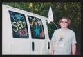 Photograph: [Pit stop van and volunteer: Lone Star Ride 2004 event photo]