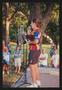 Photograph: [A woman speaking into a microphone: Lone Star Ride 2004 event photo]