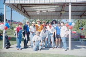 Primary view of object titled '["Welcome to Lonestar Texas!": Lone Star Ride 2001 event photo]'.