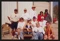 Photograph: [Pit stop group smiling into direct sun: Lone Star Ride 2001 event ph…