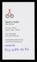 Primary view of [Business card for ride director David C. Smith]