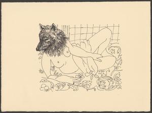 Primary view of object titled '[Matisse in Masquerade series, wolf]'.