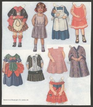 Primary view of object titled 'Buttercrust Bread girl paper doll'.