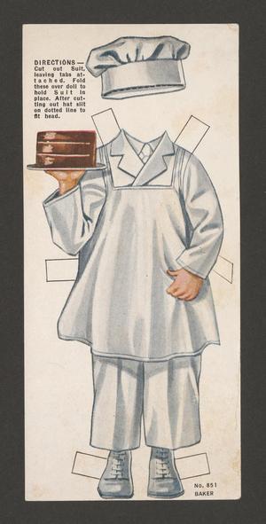 Primary view of object titled '[Kleber Baking Co. various paper dolls and accessories]'.