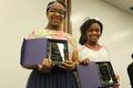 Photograph: [Wrayne Simmons and Carrigan Smith receive awards at Congo Street cer…