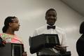 Photograph: [Rodney Terrell and Wrayne Simmons receive awards at Congo Street cer…