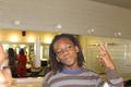 Photograph: [Taylen Walls does peace sign, 1]