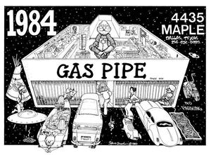 Primary view of object titled '[Gas Pipe 1984 Calendar illustration]'.