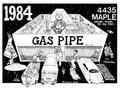 Thumbnail image of item number 1 in: '[Gas Pipe 1984 Calendar illustration]'.