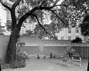 Primary view of object titled '[Photograph of a poolside]'.