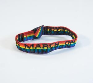 Primary view of object titled '[1993 March on Washington Bracelet]'.