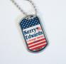 Thumbnail image of item number 1 in: '[Kerry and Edwards "A Stronger America" Campaign Dogtag]'.