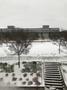 Photograph: [View of the G. Brint Ryan building and Union field under snow]