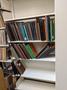 Primary view of [University of Houston (UH) Music Library collection of music scores on a bookshelf]