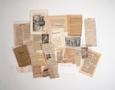 Photograph: Collection of assorted clippings and loose pages