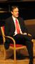 Photograph: [Heggie speaking at the Student recital during Jake Heggie's residenc…