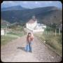 Photograph: [Ruben walking up a street in Ouro Preto]