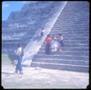 Photograph: [Women and children on the steps of El Castillo]
