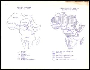 Primary view of object titled '[Two maps of Africa #1]'.