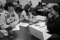 Photograph: [Students socialize in Math Methods]
