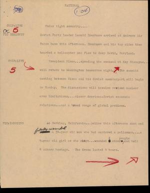 Primary view of object titled '[News Script: National]'.