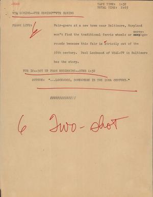 Primary view of object titled '[News Script: Town]'.
