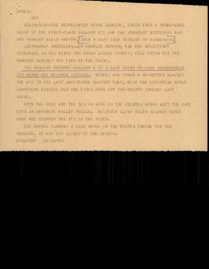 Primary view of object titled '[News Script: Arlington]'.