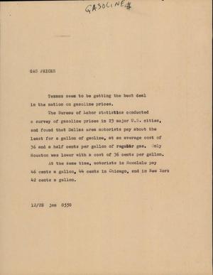 Primary view of object titled '[News Script: Gas Price]'.