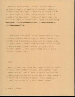 Primary view of object titled '[News Script: Finance & Bomb]'.