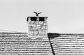 Photograph: [Limestone chimney]