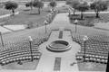 Photograph: [Courtyard full of empty chairs, 2]