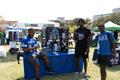 Photograph: [Three students from the Phi Beta Sigma fraternity, 2]