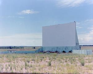 Primary view of object titled '[An abandoned drive-in theater]'.