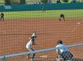 Thumbnail image of item number 1 in: '[UNT softball player bats during WKU game]'.