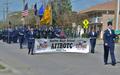 Primary view of [Denton AFJROTC walks 2011 Homecoming Parade]