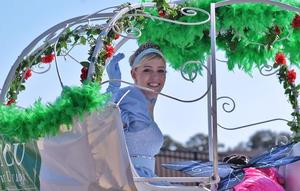 Primary view of object titled '[DATCU float at 2012 Homecoming Parade]'.
