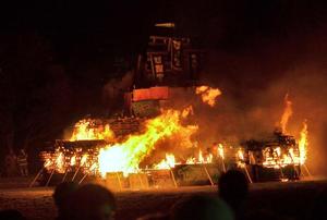 Primary view of object titled '[2013 Homecoming Bonfire lighting, 11]'.