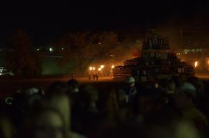 Primary view of object titled '[2013 Homecoming Bonfire lighting, 2]'.