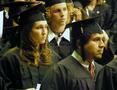 Photograph: [Graduates at UNT Fall 2007 Commencement, closeup 1]