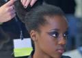 Primary view of [Model 4 has hair done for Fashion at the Fountains 2012]