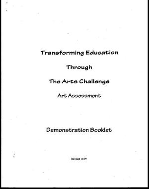 Primary view of object titled '[Documented TETAC Art Assessment Demonstration Booklet]'.
