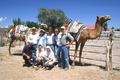 Primary view of [Randy Mallory with camel trekking group at Big Bend Ranch State Park]