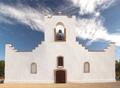Photograph: [Front side of the Socorro Mission]