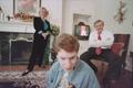 Thumbnail image of item number 1 in: '[Michael Rowlett and parents in their living room]'.