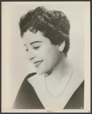 Primary view of object titled '[Portrait of Spanish opera soprano singer, Victoria de los Ángeles]'.