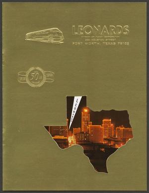 Primary view of object titled '[Booklet detailing a general history of Leonard's, 1968]'.