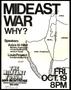 Thumbnail image of item number 1 in: 'Flyer for "Mideast War Why?" The Militant Forum'.