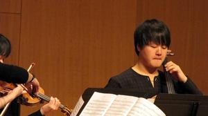 Primary view of object titled '[Kyungseu Na performs String Quartet No. 1, "From the Salvation Army," 1]'.