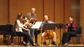 Thumbnail image of item number 1 in: '[Students perform String Quartet No. 1 in E-flat Major, Op. 12 during Muir String Quartet Masterclass, 2]'.