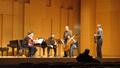 Primary view of [Peter Zazofsky and Michael Reynolds instruct Muir String Quartet Masterclass students, 3]